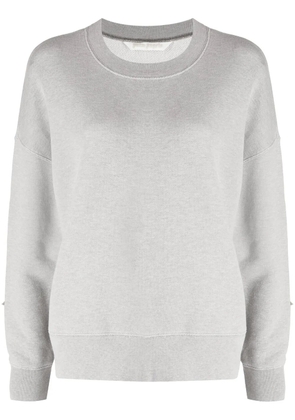 Palm Angels logo-print star-patch cotton sweatshirt - Grey