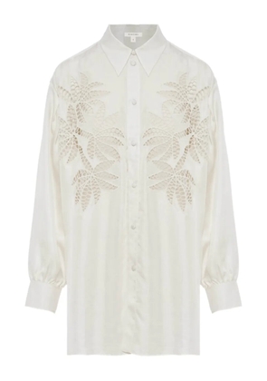 diotima lace-detail shirt - Neutrals