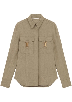 Stella McCartney flannel wool shirt - Neutrals