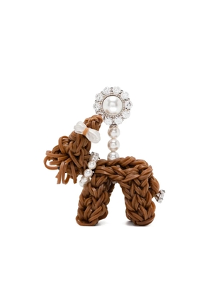 SHUSHU/TONG puppy earrings - Brown