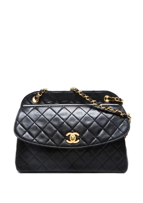 CHANEL Pre-Owned 1989-1991 Classic Flap quilted chain shoulder bag - Black