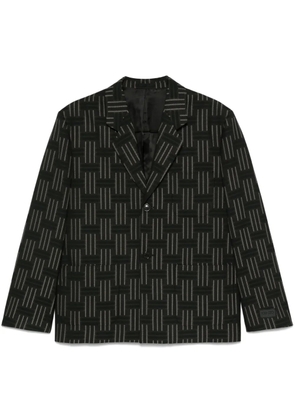 Kenzo patterned-jacquard blazer - Black