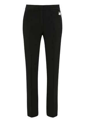 JW Anderson padlock-embellished slim-leg trousers - Black