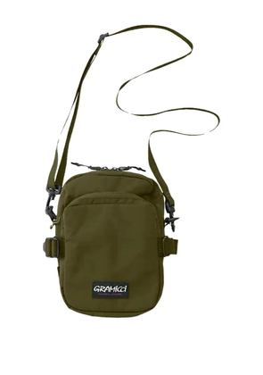 Gramicci mini logo-label shoulder bag - Green