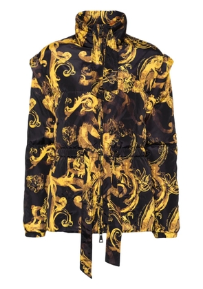 Versace Jeans Couture Barocco-print down jacket - Black