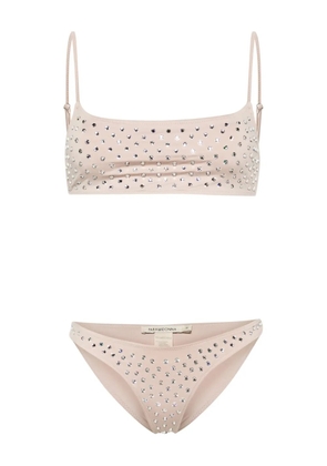 PARAMIDONNA Chiara crystal-embellished bikini set - Neutrals