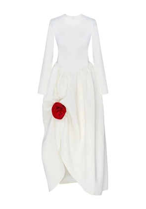 Sleeper Aurora floral-appliqué dress - White