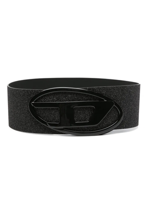 Diesel B-1dr 80 glitter wide belt - Black