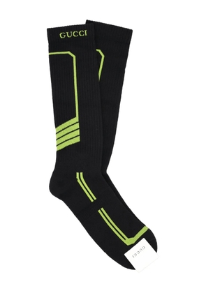 Gucci embroidered socks - Black