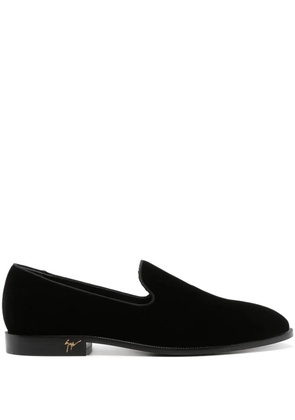 Giuseppe Zanotti Jean velvet loafers - Black
