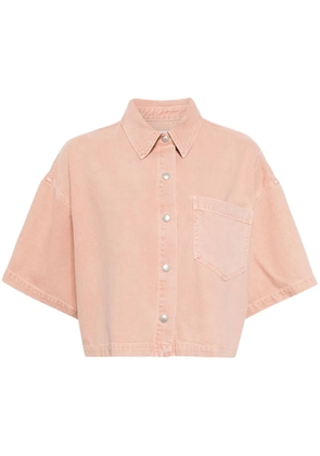 AGOLDE Rona wide-sleeve denim shirt - Pink