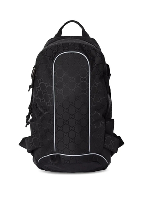 Gucci small GG-jacquard web-detail backpack - Black