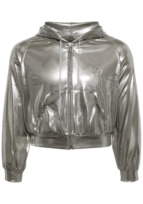 Doublet foiled hoodie - Silver