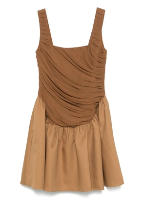 Abadia Kaya mini dress - Brown