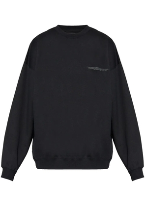 Y-3 logo-printed crew neck sweatshirt - Black
