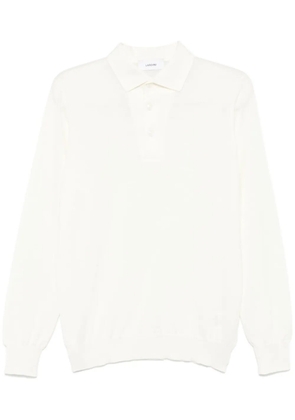 Lardini mélange polo shirt - White