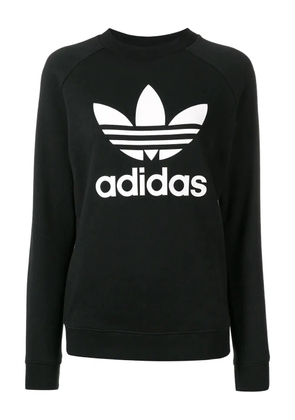 adidas logo sweatshirt - Black