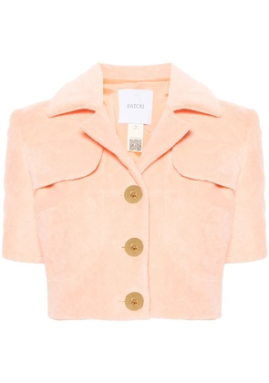 Patou cropped quilted jacket - Orange