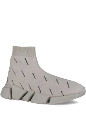 Balenciaga Logo Speed Trainer 'Grey' - Neutrals