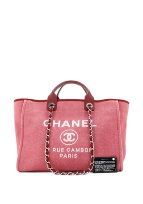 CHANEL Pre-Owned Deauville Canvas Medium tote bag - Pink