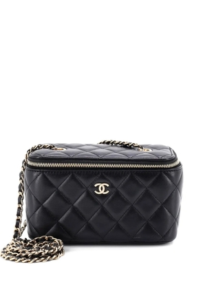 CHANEL Pre-Owned Classic Vanity Case with Chain Quilted Lambskin Small clutch bag - Black