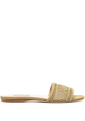 Arteana Roma logo-embroidered sandals - Green