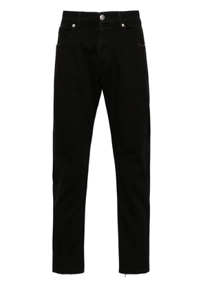 John Richmond cropped slim-leg jeans - Black