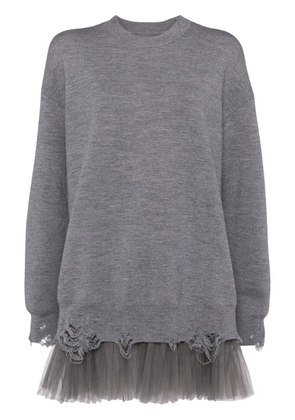 JNBY long-sleeved sweater dress - Grey