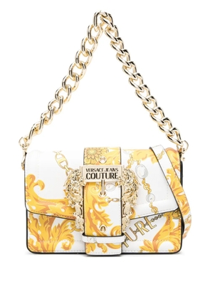 Versace Jeans Couture Chain Couture-print crossbody bag - White