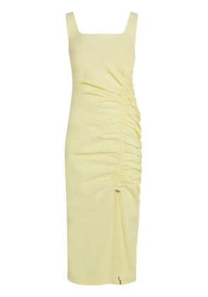 Karl Lagerfeld draped stretch-cotton dress - Yellow