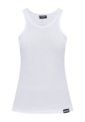 DSQUARED2 ribbed tank top - White