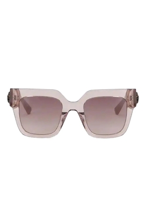 Kurt Geiger London eagle-charm square-frame sunglasses - Pink
