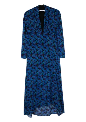 IRO Nollie shirred maxi dress - Blue
