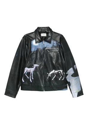 Coperni graphic-print jacket - Black