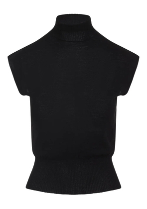 Rick Owens turtleneck short-sleeve top - Black