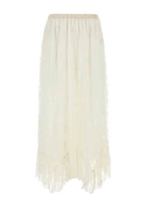 Chloé lace midi skirt - White