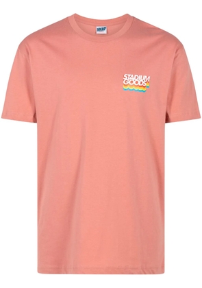 STADIUM GOODS® Gradient Logo cotton T-shirt - Pink