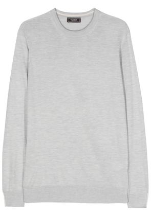 Peserico fine-ribbed mélange jumper - Grey