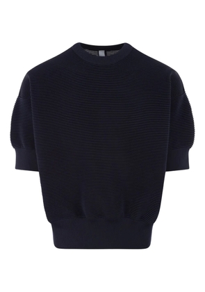 CFCL fine-ribbed crew-neck T-shirt - Blue