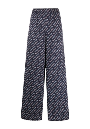 Kenzo x Verdy logo-print pajama pants - Blue