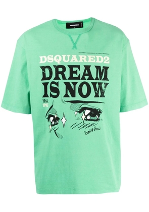 DSQUARED2 logo-print cotton T-shirt - Green