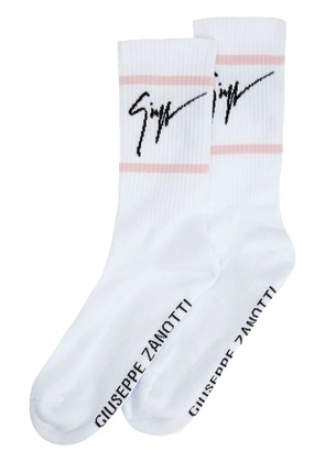Giuseppe Zanotti GZ Soks intarsia-knit socks - White