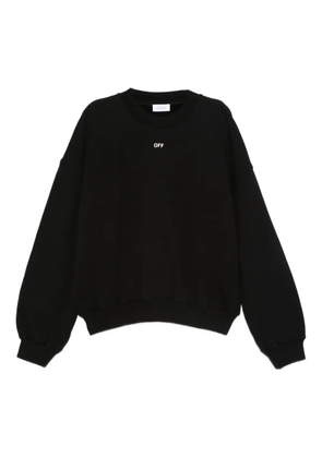 Off-White logo-print sweatshirt - Black