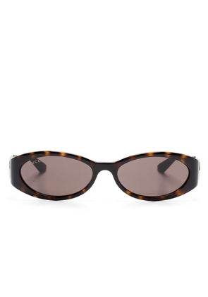 Gucci Eyewear oval-frame sunglasses - Brown