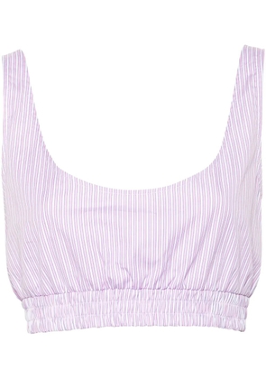 MODES GARMENTS striped crop top - Pink