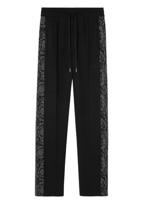 Versace Barocco jacquard straight-leg trousers - Black
