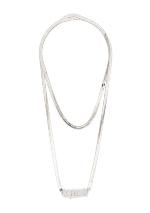 DSQUARED2 logo-lettering necklace - Silver