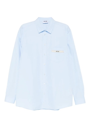 Moschino logo-tag shirt - Blue