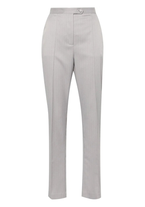 STYLAND pinstriped high-waist tailored trousers - Grey