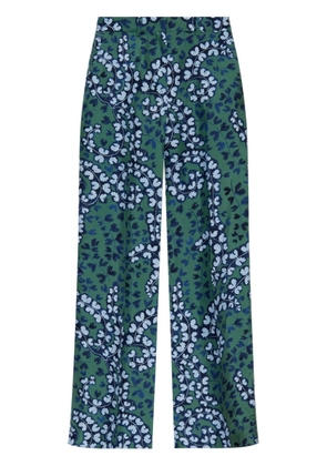 Lanvin pleated silk trousers - Green